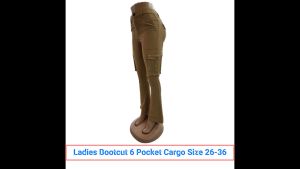 Ladies Bootcut 6 Pockets Cargo (Size: 26-36) Awesome Quality Twill