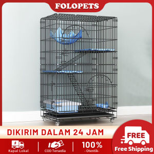 FOLOPETS KANDANG KUCING 4 TINGKAT UKURAN ( 90 x 57 x 125 ) DAPAT DI LIPAT