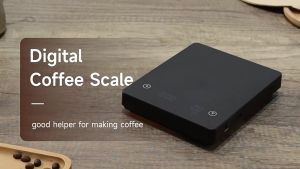 SG [In Stock]🔥 Mini coffee electronic scale Italian hand coffee scale TYPE-C charging timing LED kitchen baking 3kg/0.1g high precision
