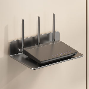 Indoor Outdoor Monitoring Camera Stand No Drilling Required Router Set Top Box Bracket Home Organization Metal Wall Shelf