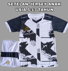 Setelan Jersey Bola Anak Pakaian OLAHRAGA Anak SSB Junior Usia 5-13 Tahun set Baju dan Celana