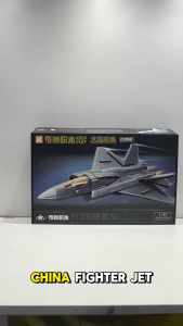 China Fighter Jet J-35 689pcs 1:43 Aeroplane Plane Airplane Aircraft Military Battle Building Blocks Toys for Boys Kids
