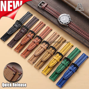 New Genuine Cowhide Watchstrap 20mm 22mm 24mm for Rolex for Omega for Panerai Watch Band Vintage Leather Universal Men Bracelets