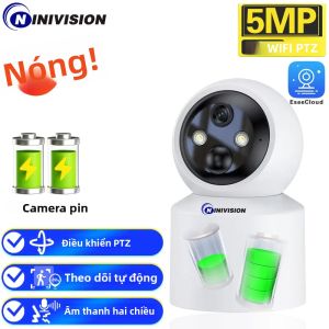 Camera Giám Sát Trẻ Em WiFi 5MP EseeCloud Camera IP PTZ Trong Nhà Với Tính Năng Theo Dõi Chuyển Động Người Bằng AI Lưu Trữ Không Dây Trên Thẻ Nhớ SD Bảo Vệ An Ninh Cho Gia Đình
