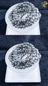 Collectors Grade Rare Petrified Pyrite Quartz Bracelet