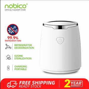 Nobico  personal portable Ozone/Ozonator Wireless Air Purifier/cleaner virus for home and Refrigerator Deodorant/deodorizer Sterilizer for room Negative Ionizer air purifier Formaldehyde Odor easy flow  NBO-XD06