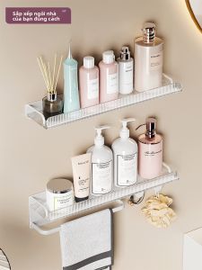 SUNINLIFE | Transparent Wall Mounted Acrylic No-drill Storage Shelf