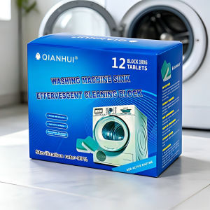12PCS Washing Machine Cleaning Effervescent Tablets Deeply Cleans Stubborn Dirt Mild No Residue Eliminates Odors For All Models