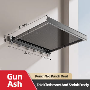 Foldable Clothes and Hat Rack with Hooks – Space-saving Solution for Bathroom and Balcony