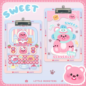 Acrylic Writing Board Clip Cartoons Student Pad Board Primary School Special A4 Writing File Folder Cute Transparent