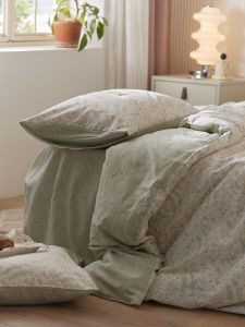 Country Style Pure Cotton Combed Floral Bedding Set 3-4 Piece Cotton Quilt Cover Sheet Bed Canopy Bedding Accessories