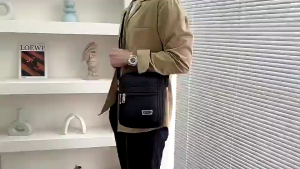 waterproof single shoulder crossbody bag Oxford cloth bag mens and womens business bag purse