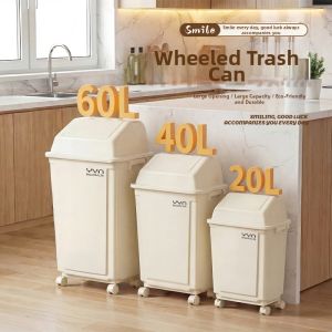 ABEPC | Large Capacity Movable Trash Can with Wheels