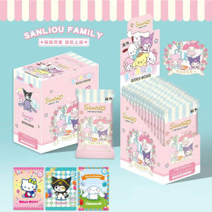 การ์ดสะสม Sanrio Capibara ของเล่นการ์ตูน ชุดการ์ดแบบสลับ กล่องเต็ม ของเล่นสำหรับเด็ก 8 ปี ของเล่นสำหรับเด็ก