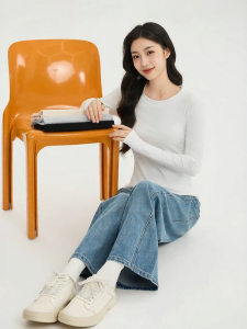 SANFU | Comfortable Slim Casual Round Neck Long T-shirt
