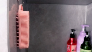 2 In 1 Silicone Shower Brush Scrubber Soft Scalp Massager Shampoo Brush Double-Sided Body Brush Foam Skin Clean Tool