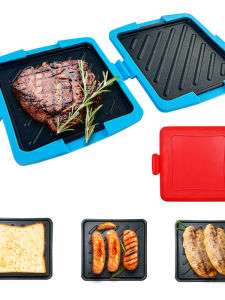 Microwave Oven Special Sandwich Maker Quick Heating Crispy Toast Bread Slice Silicone Baking Tray Detachable for Cleaning