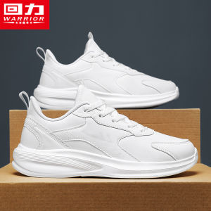 Warrior | Fall New White Student Running Sports Casual Waterproof Leather Shoes
