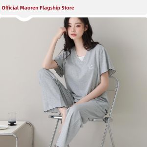 MiiOW | Sleek Elegance Womens Modal Cotton Sleepwear Set Shorts and Trousers