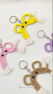 BAG CHAEM KEYCHAIN AKSESORIS GANTUNGAN CUTE HANDMADE KARAKTER ELEPHANT