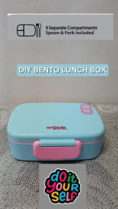 My Style TM 1510 F DIY Bento Lunch Box with Spoon & Fork for Girls - Kotak Bekal dengan Sendok dan Garpu