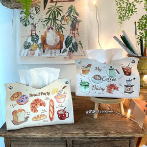 Original Luxury Leather Tissue Box Car Interior Toilet Paper Holder Home Decorative Creative Design Vehicle Mounted Tissue Box