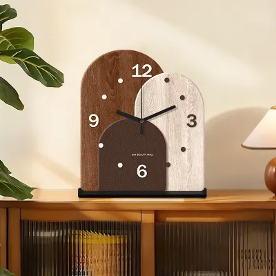 YIYUXUAN | Retro Wooden Silent Desk Clock