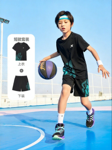 XTEP | Bộ Đồ Thể Thao Tay Ngắn Hè Cho Trẻ Em Khô Nhanh