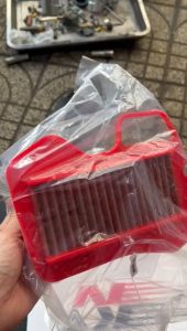 Lọc gió KN đỏ xe Wave 110 phụ tùng thay thế