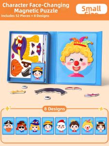 STARRY ARK | Educational Magnetic Puzzle for Children Aged 3-6 Cognitive Emotion & Facial Feature Recognition Toy