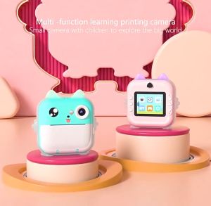 LIOTOG Q5 Children Instant Print Camera Kids Video Photography Portable Digital Photo Camera Toy Mini Thermal Printer with Zero Ink Print Paper 32G TF Card for Boy Girls Birthday Gift