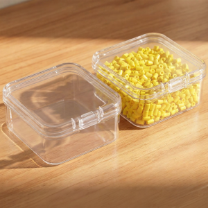 NUOXUNDE | Puzzle Beans Transparent Storage Box Partitioned