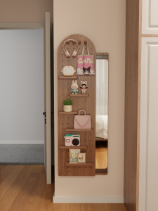 DONGMU | Invisible Sliding Full-Length Mirror with Hole Board