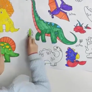 3m Coloring Roll Painting Paper childrens Drawing Roll Graffiti Wallpapers For Kids gift