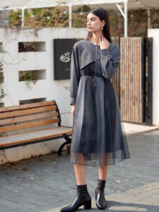 S·DEER | Bộ Đồ Dài Ôm Retro Thẩm Mỹ