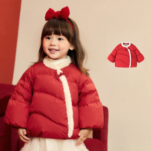 MINI BALA | New Years Ritual Chinese Style Girls Down Jacket