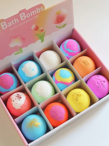 Bath Bomb Bath Ball For Kids Bubble Bath Bomb Gift Set 60G x 12Pcs