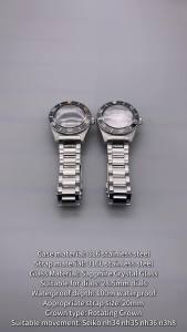 SPB143J1/SPB253J1 40mm Diver Watch Case AR Sapphire Crystal Glass For Seiko NH35 NH36 4R36 Movement 28.5mm Dial Mod Tiger Whale