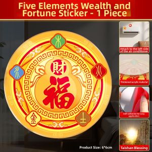 WANSHIXIANG | Feng Shui Air Conditioner Sticker Fortune Attraction