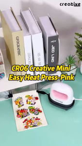 Creative Pink Mini Heat Press - Home DIY Apparel & Accessories Decorating