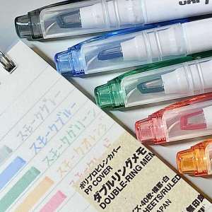 Glass Texture! Japan Uni Mitsubishi Double-Headed Fluorescent Color Pen Student Mark Marking Pen Color Draw Key Points