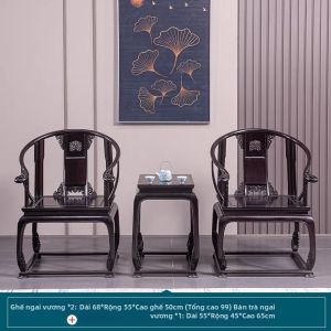 XIANMINGYUAN | Ghế Ăn Bữa Cao Cấp Chất Liệu Gỗ Phong Cách Trung Quốc