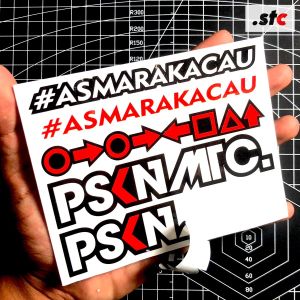 05 Sticker PSKN MTC Set ASMARAKACAU laminasi anti air Stiker Variasi Motor Aksesoris Racing