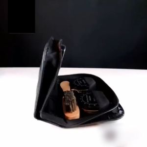 Leather Shoe Care Kit Portable Shoes Shine Kit Travel Leather Shoe Polish and Brush Tool Kit