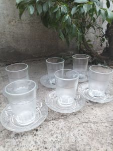 murah!!! paket gelas kopi bahan kaca tebal 12pcs