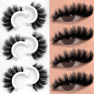 ขนตาปลอมเวลทรินาย 3 มิติ ขนมิ้งค์นุ่ม ขนตาปลอมธรรมชาติ หนา ขนมิ้งค์เทียม ต่อขนตา แต่งหน้า