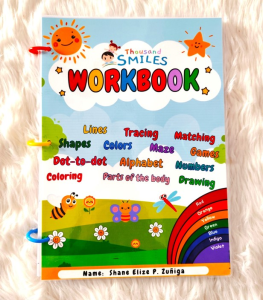 Thousandsmiles Activity Workbook for Kids Writing Tracing Reading Coloring Alphabet Colors Numbers Shapes