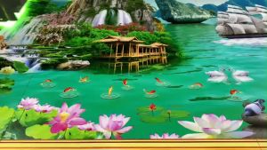 Tranh phong cảnh thiên nhiên - gạch tranh 3D