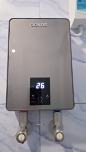 Water Heater For Shower 7500W Instant Hot Water Heater Electric 220V LCD Touchscreen With Self-Modulating Shower Heater For Bathroom Water Heater For Shower