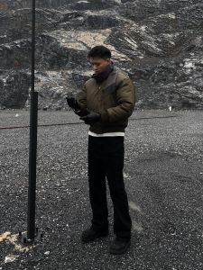 GTAL American Style Black Denim Jeans 15 Oz Elastic Straight Leg Washed Vintage Black Casual Trousers Long Pants for Teens